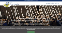 Desktop Screenshot of eutiner-festspiele.de